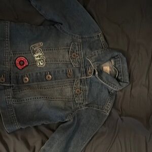 Kids Denim Jacket with Embroidered Details